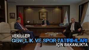 Vekiller gençlik ve spor yatırımları için Bakanlıkta