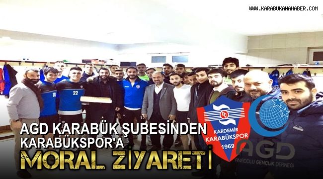 AGD Karabük Şubesinden Karabükspor'a moral ziyareti