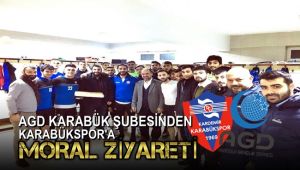 AGD Karabük Şubesinden Karabükspor'a moral ziyareti