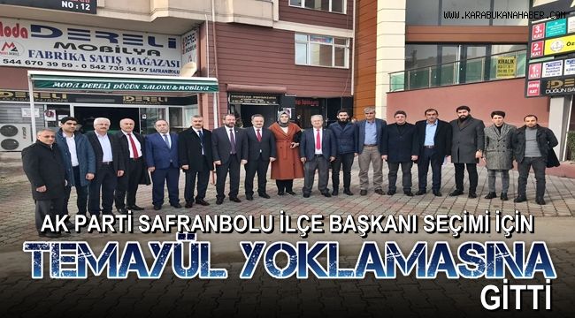 AK Parti Safranbolu ilçe başkanı seçimi için temayül yoklamasına gitti