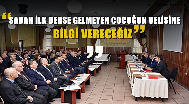 Eğitim Kurumu Müdürler Kurulu Toplantısı yapıldı.