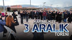 Karabük'te 3 Aralık dünya engelliler günü için tören düzenlendi