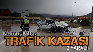 Karabük'te trafik kazası: 2 yaralı