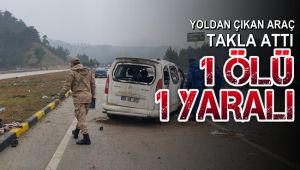 Karabük'te yoldan çıkan araç takla attı: 1 ölü, 1 ağır yaralı