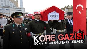 Karabüklü Kore Gazisi son yolculuğuna uğurlandı