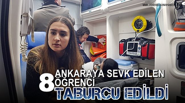 Karbonmonoksit zehirlenmesinden Ankara'ya sevk edilen 8 öğrenci taburcu edildi