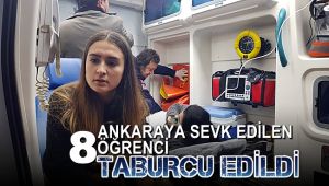 Karbonmonoksit zehirlenmesinden Ankara'ya sevk edilen 8 öğrenci taburcu edildi