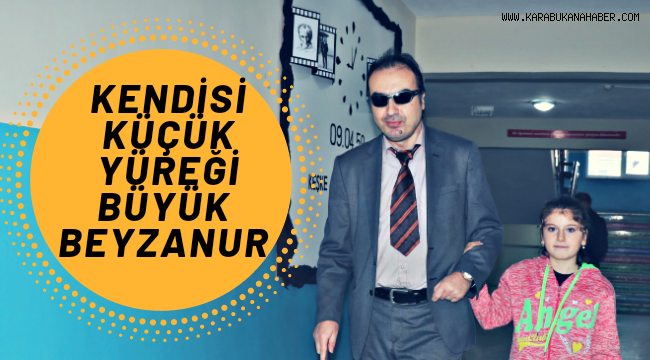 Kendisi küçük yüreği büyük öğrenci