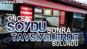 Soyduğu iş yerinin sahibinden bıraktığı notla özür diledi ve tavsiyelerde bulundu
