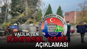 Valilik'ten Kimyasal Varil açıklaması