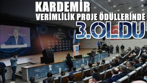 Verimlilik Proje ödüllerinde üçüncülük ödülü KARDEMİR'in
