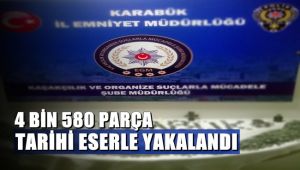 4 bin 580 parça tarihi eserle yakalandı