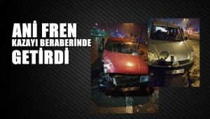 Aniden frene basınca kaza kaçınılmaz oldu: 3 yaralı