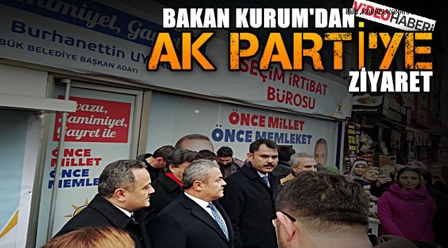 Bakan Kurum, AK Parti Karabük İl teşkilatını ziyaret etti.