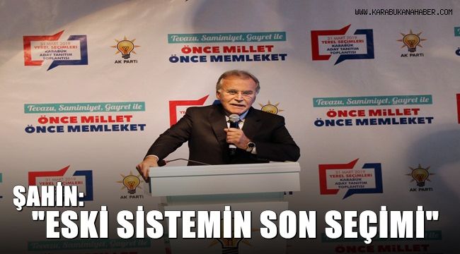 Eski TBMM Başkanı Şahin: