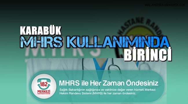 Karabük MHRS sistemi kullanımında birinci sırada