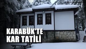 Karabük'te kar tatili