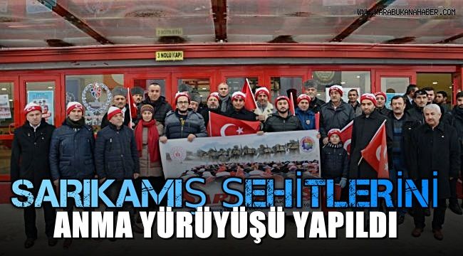 Karabük'te Sarıkamış şehitlerini anma yürüyüşü yapıldı