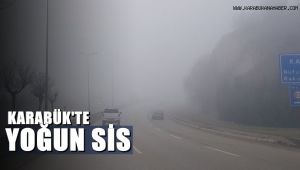 Karabük'te yoğun sis etkili oldu
