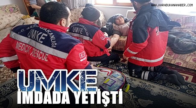 Köyde rahatsızlanınca imdadına UMKE ekipleri yetişti