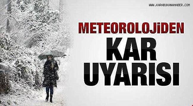 Meteoroloji uyardı kar geliyor!