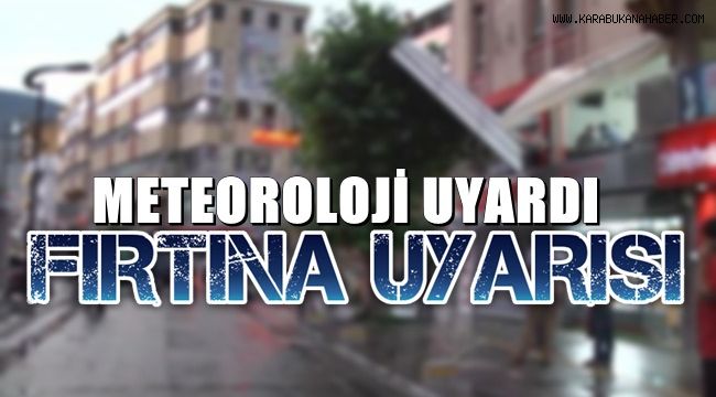 Meteoroloji Uyardı