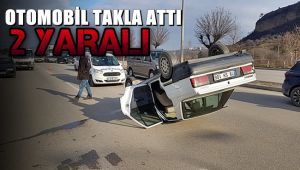Otomobil takla attı: 2 yaralı