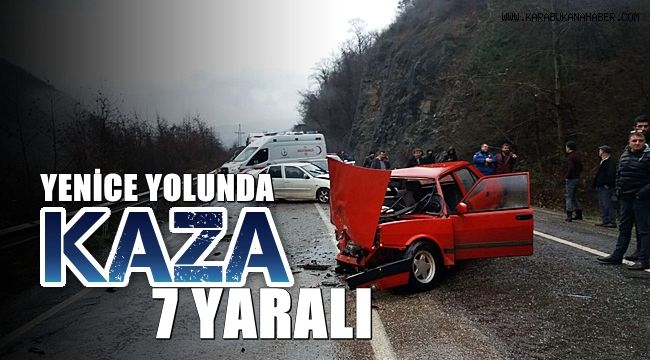 Trafik kazasında 7 kişi yaralandı