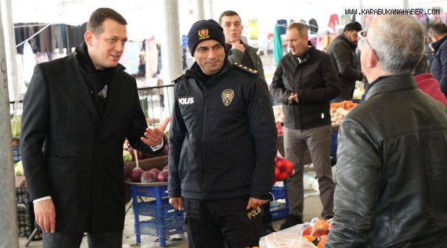 Ürkmezer pazar esnafını ziyaret etti