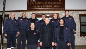 Ürkmezer, yeni yıla girerken ekipleri ziyaret etti