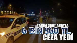 Yarım saat arayla ikinci kez alkollü yakalanınca 6 bin 560 TL ceza yedi