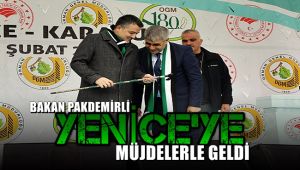 Bakan Pakdemirli, Yenice'ye müjdelerle geldi