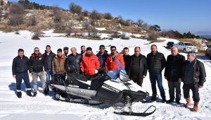 Keltepe kayak merkezi için kar motoru alımı yapıldı