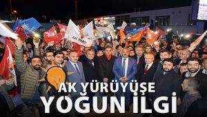 AK yürüyüşler yoğun katılım ile başladı