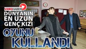 Dünyanın en uzun genç kızı oyunu kullandı