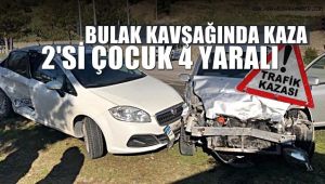 Karabük'te iki otomobil çarpıştı: 2'si çocuk 4 yaralı