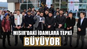 Karabük'te Mısır'daki idamlara tepki devam ediyor