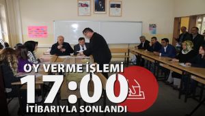 Karabük'te oy verme işlemi sona erdi