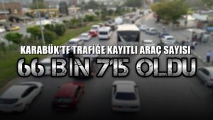 Karabük'te trafiğe kayıtlı araç 66 bin 715 oldu