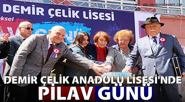 Demir Çelik Anadolu Lisesi'nde geleneksel pilav günü