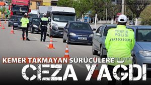 Emniyet kemeri takmayan sürücülere ceza yağdı