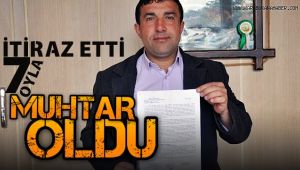 İtiraz etti 7 oyla muhtar oldu