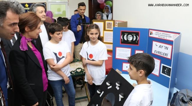 Kirkille Ortaokulunda Tübitak 4006 bilim fuarı