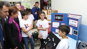 Kirkille Ortaokulunda Tübitak 4006 bilim fuarı