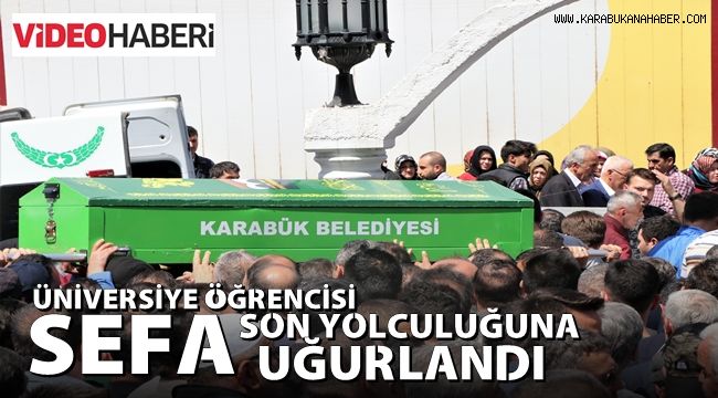 Motosiklet kazasında ölen üniversiteli Sefa son yolculuğuna uğurlandı
