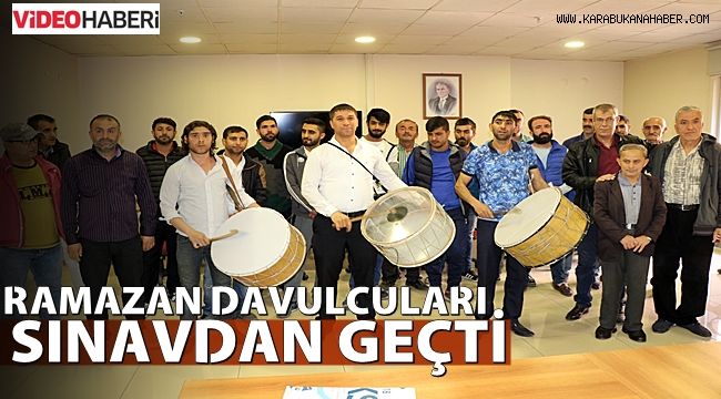 Karabük'te davulcular sınavdan geçti
