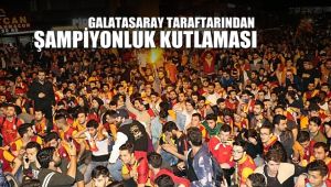 Karabük'te Galatasaraylıların 'şampiyonluk' kutlamaları