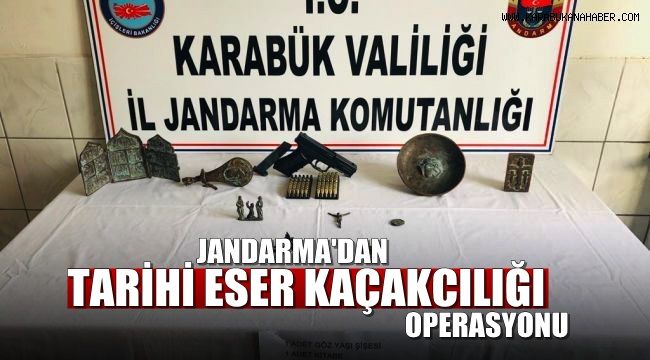 Karabük'te tarihi eser kaçakçılığı operasyonu