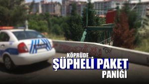 Köprüde şüpheli paket paniği 