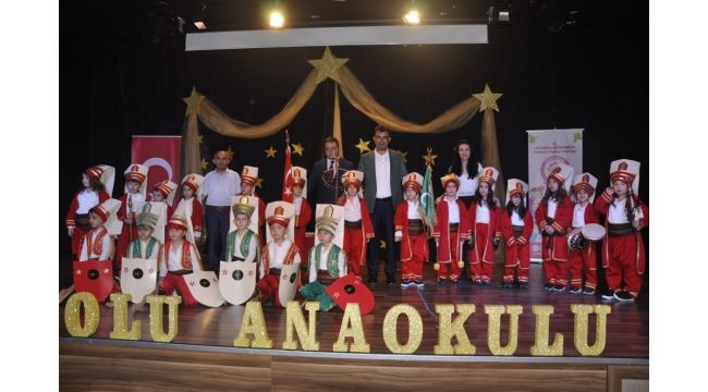 Okul öncesi şenliğinde çocuklar hünerlerini sergiledi